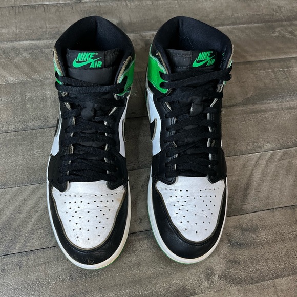 Nike Air Jordan 1 High‎ Lucky Green Sz 10 - Picture 3 of 5